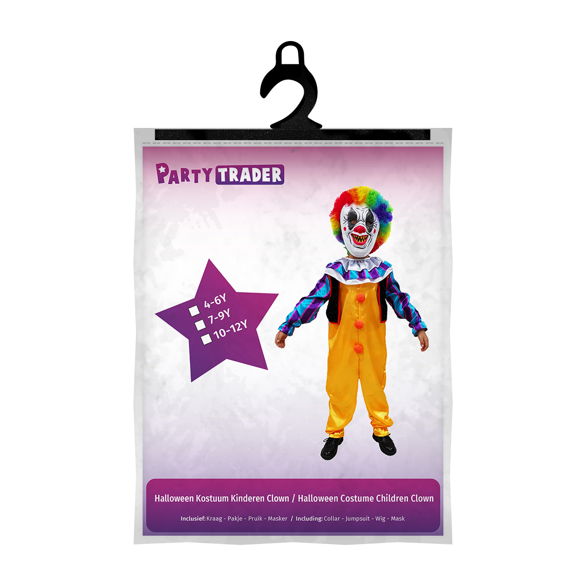 Halloween Kostuum Kinderen Clown - Afbeelding 2