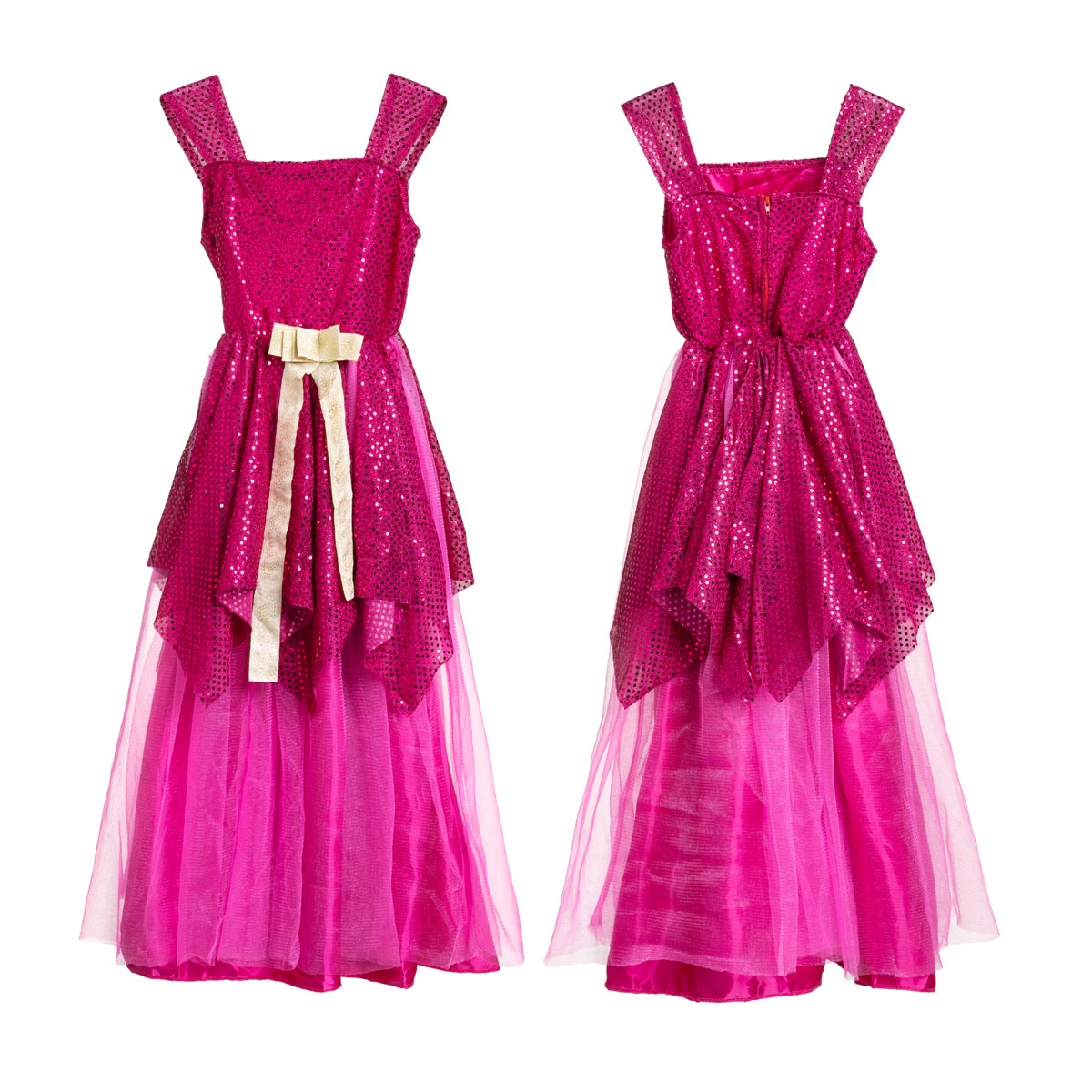 3-in-1 Prinsessenjurk voor Meisjes - Geel, Blauw en Roze - Afbeelding 8