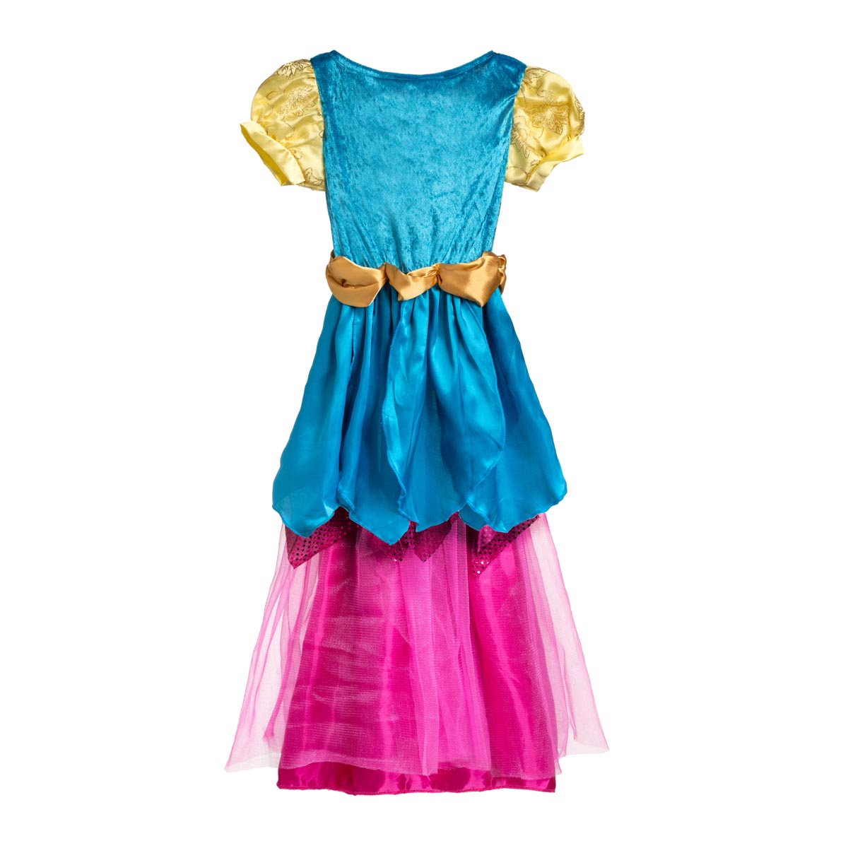 3-in-1 Prinsessenjurk voor Meisjes - Geel, Blauw en Roze - Afbeelding 2