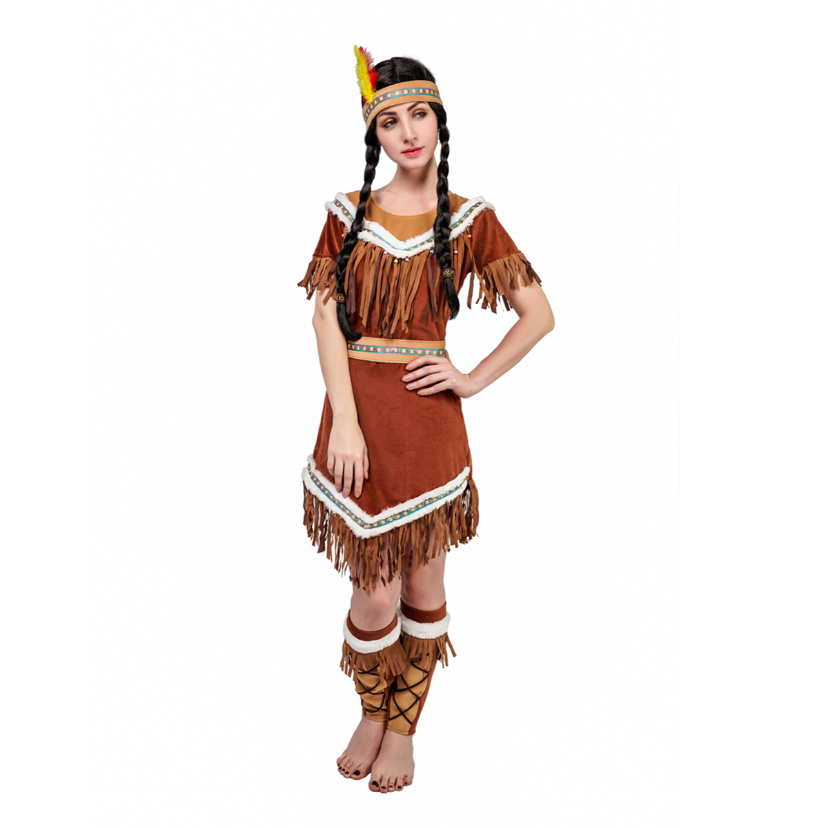 Kostuum Vrouw Indianen - Maat S