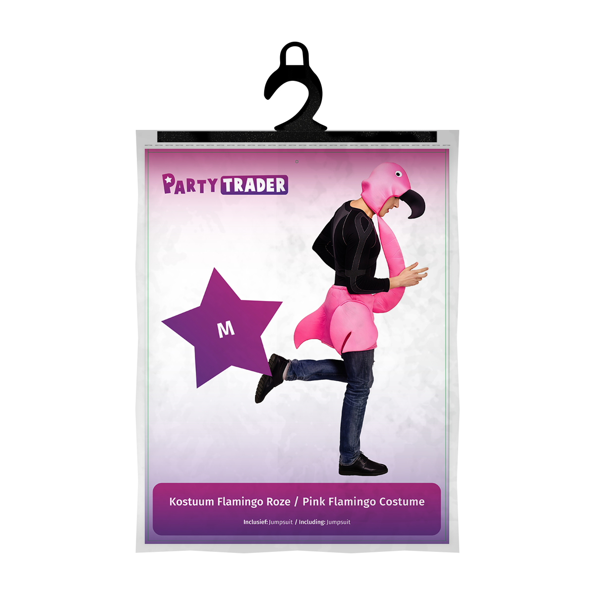 Kostuum Flamingo Roze - Maat M - Afbeelding 2