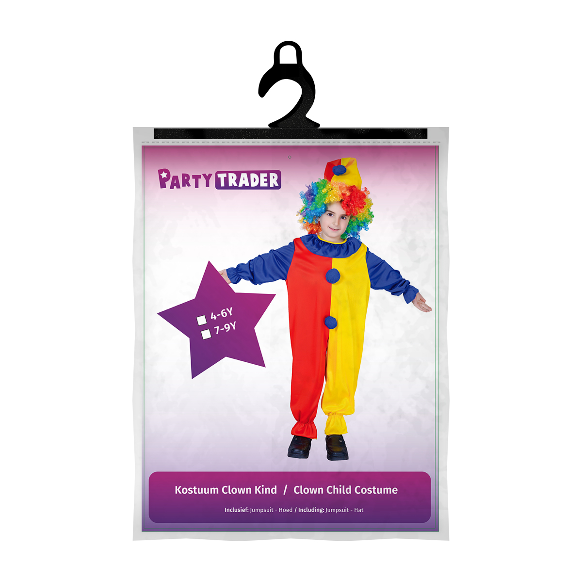 Kostuum Kinderen Clown - 7-9 Jaar - Afbeelding 2