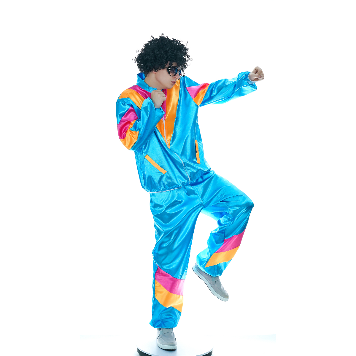 Foute trainingspak 80s Lichtblauw - One Size