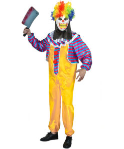 Halloween Kostuum Horror Clown Geel - Onze Size