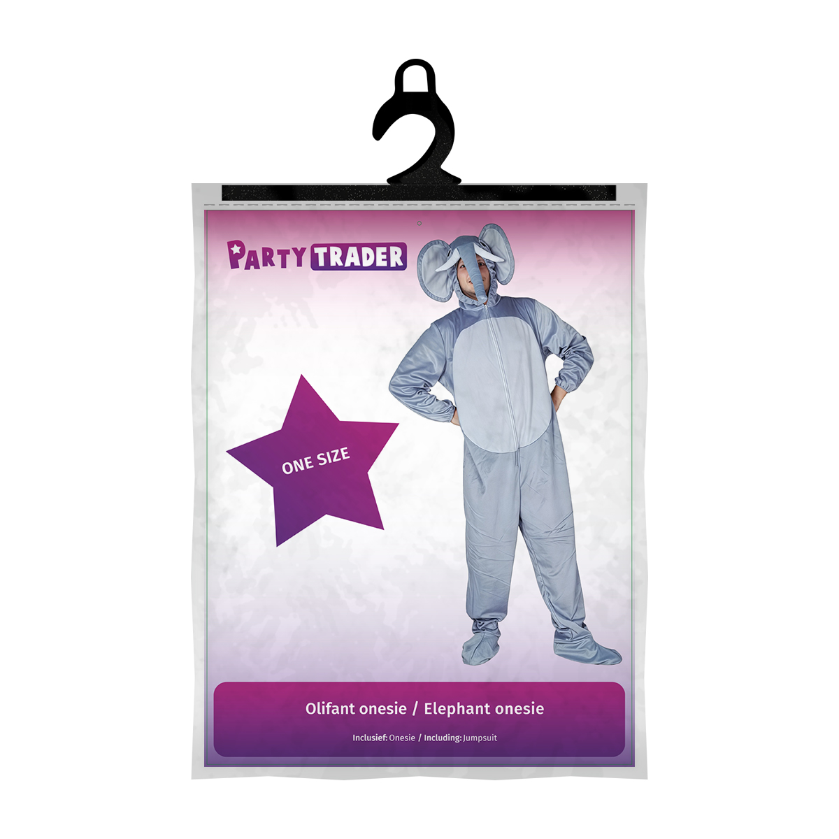 Olifant Onesie - One Size - Afbeelding 2