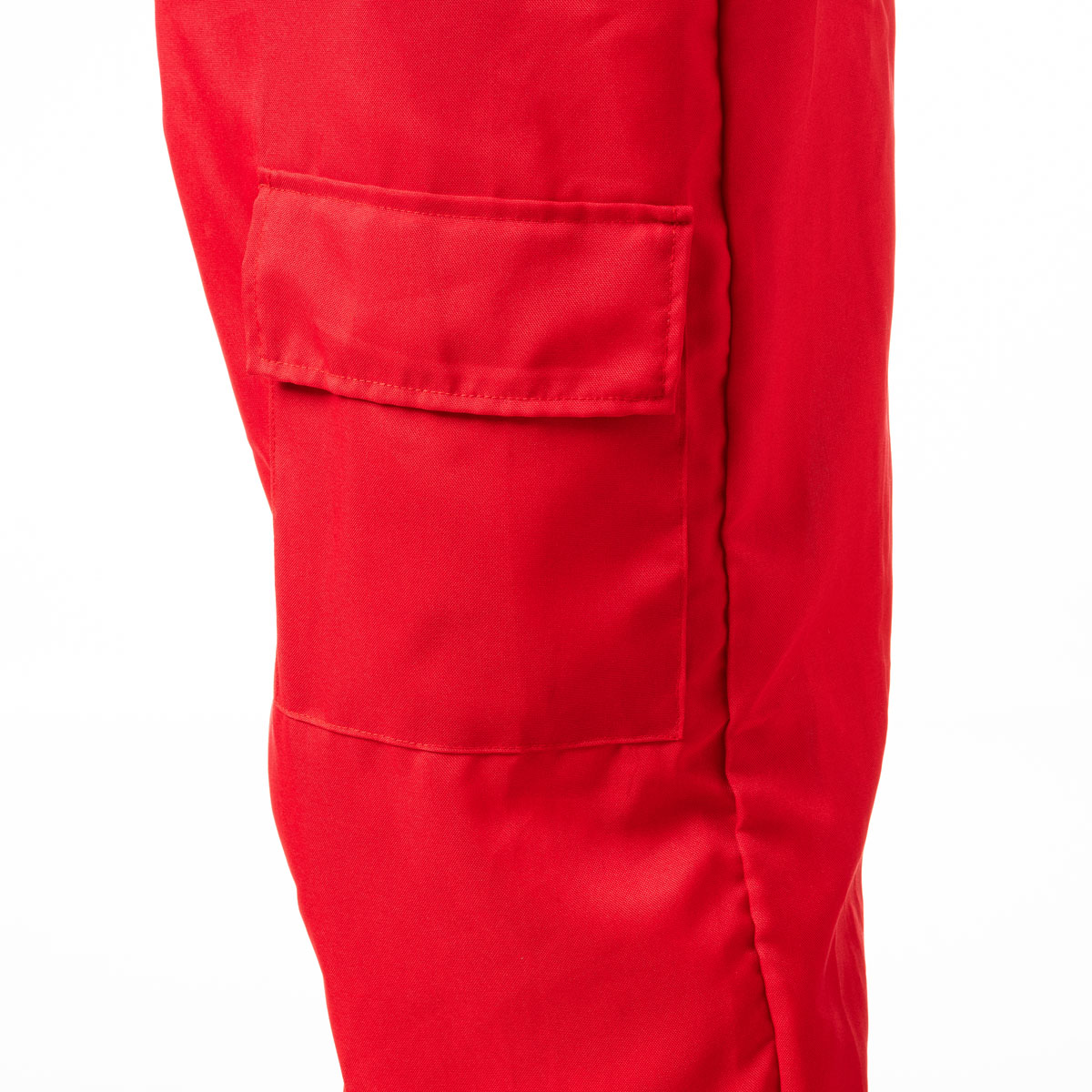 Kinder game Kostuum – Rood Pak met Masker, Handschoenen en Riem – Maat 146/152 - Afbeelding 5