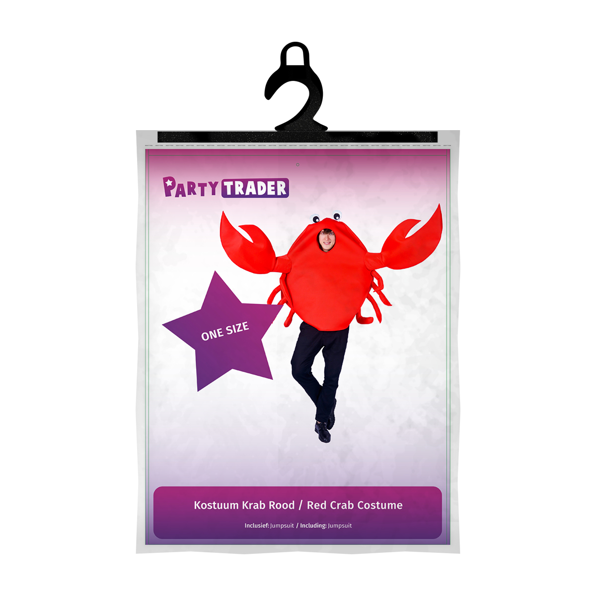Kostuum Krab Rood - One Size - Afbeelding 2