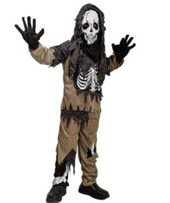Halloween Kinder Kostuum Creepy Skelet - 7-9 jaar