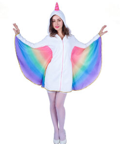 Kostuum Dames Eenhoorn Regenboog - One Size