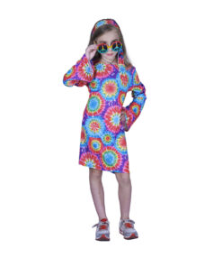 Kostuum Meisjes Hippie Kinderen - 7-9 Jaar