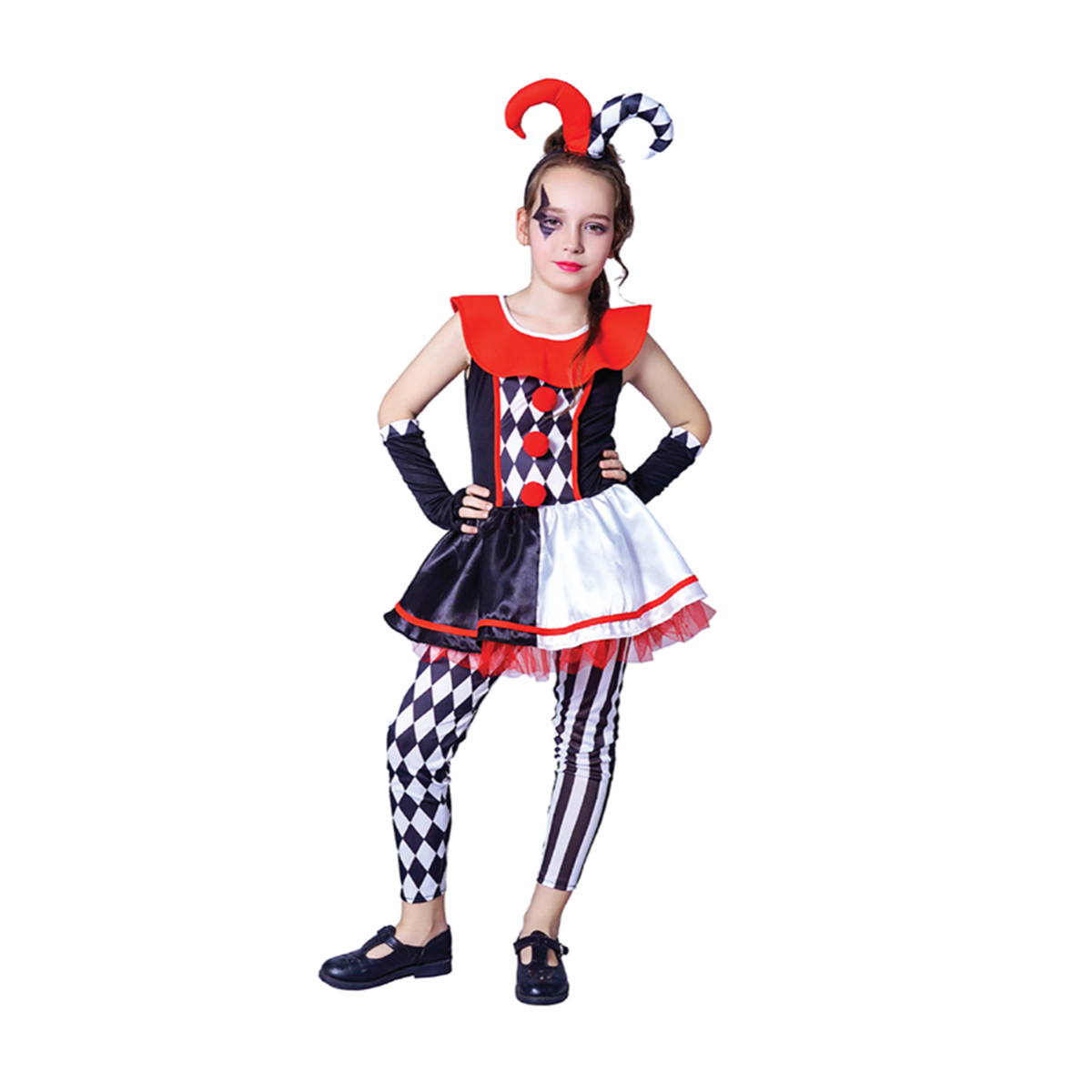 Kostuum Meisjes Joker Kinderen - 7-9 Jaar