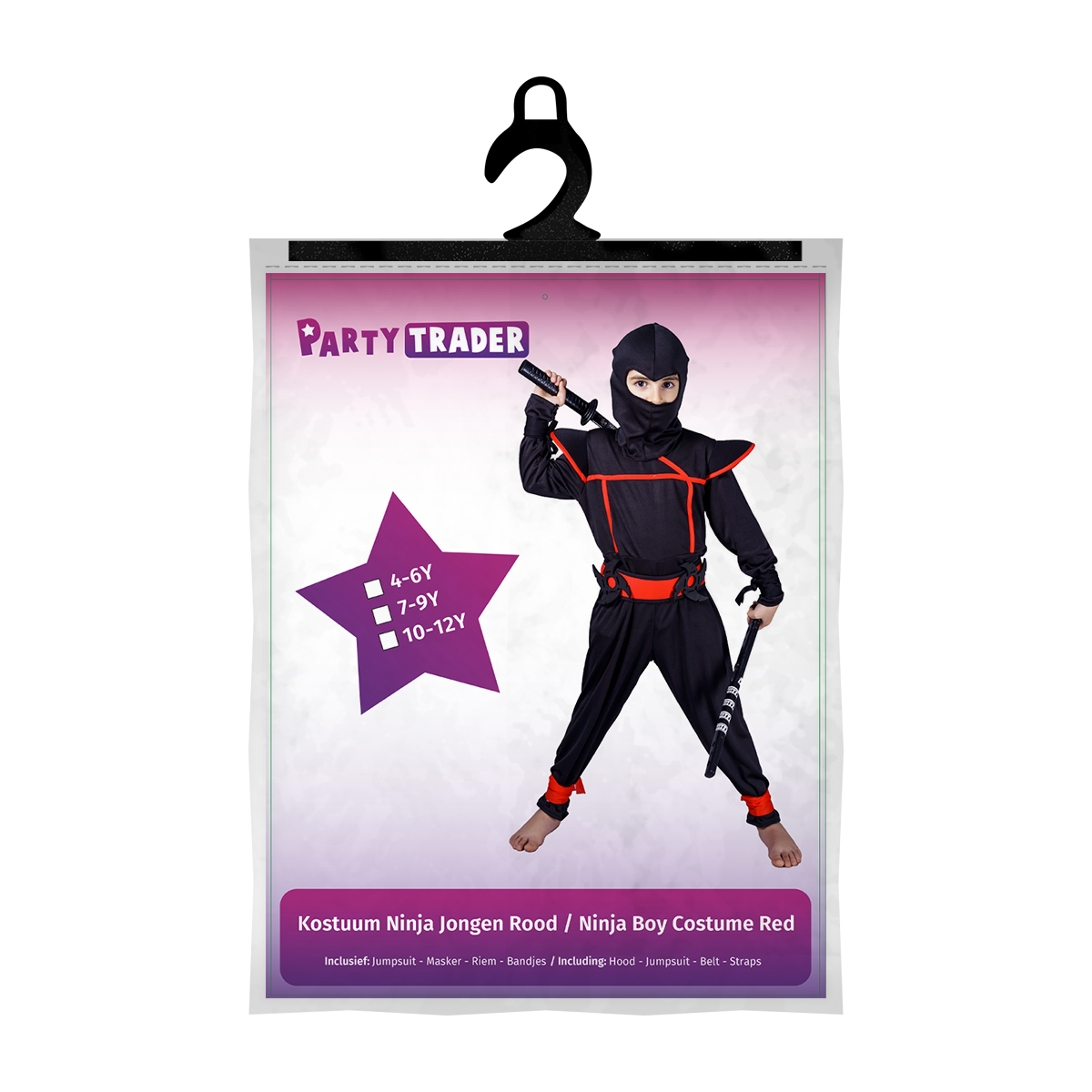 Kostuum Jongen Ninja Kinderen - 4-6 jaar - Afbeelding 2