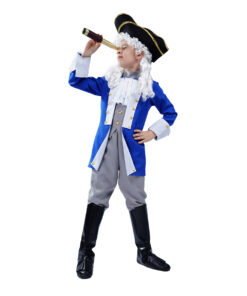 Kostuum Jongens Piraat Blauw Kinderen- 7-9 Jaar