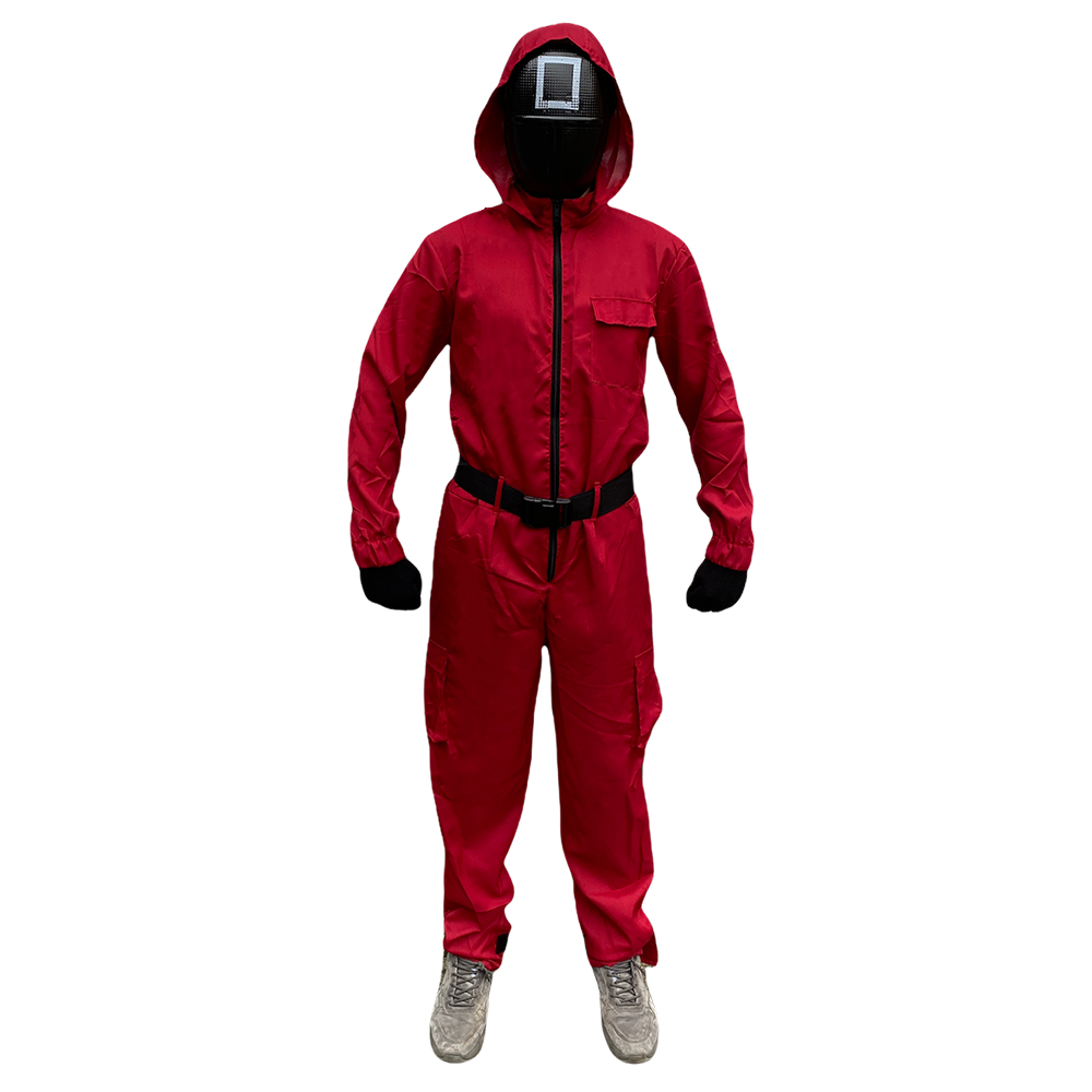 Squid game kostuum + masker - Maat XL/XXL